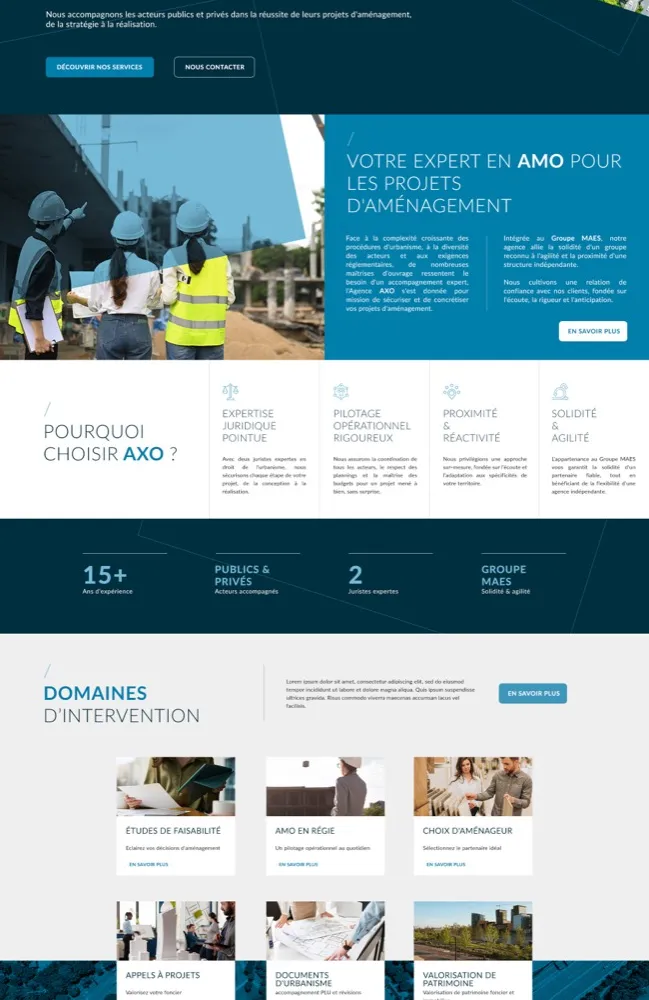 AXO, projet réalisé par OVM Communication