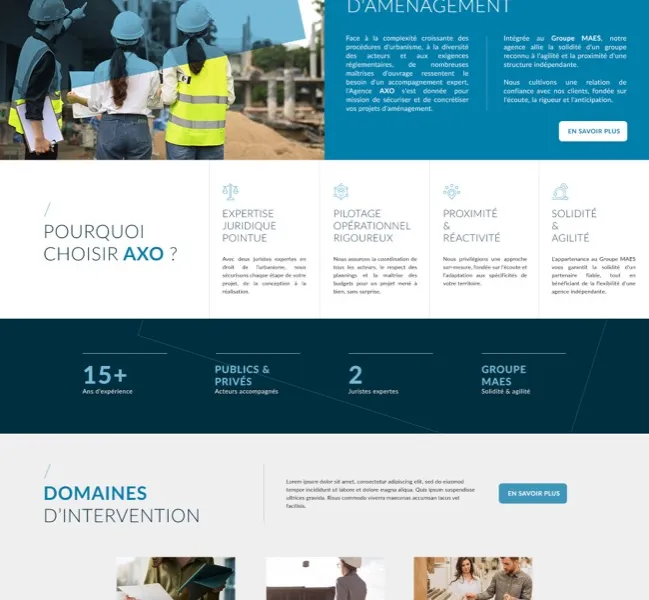 AXO, projet réalisé par OVM Communication