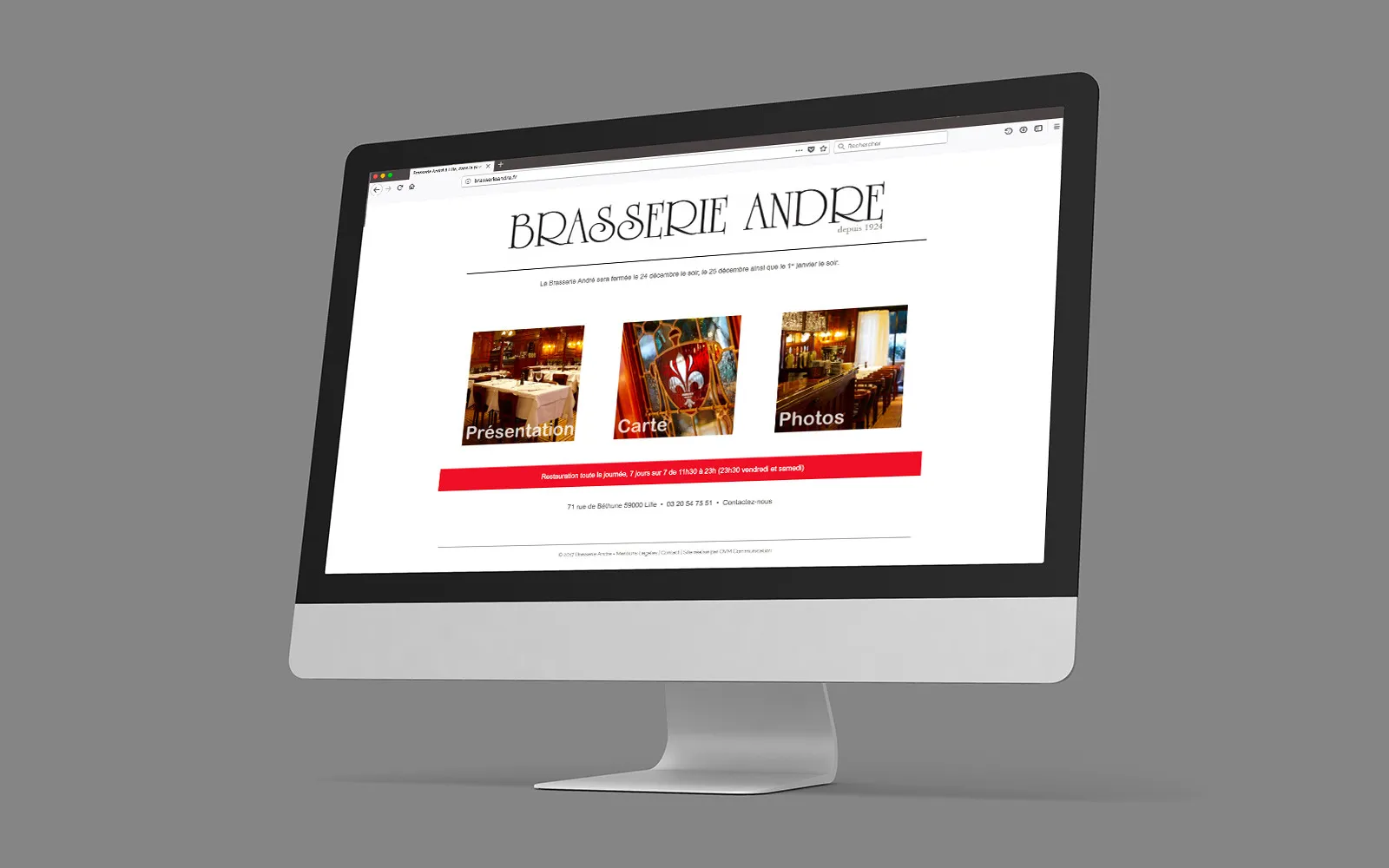 Brasserie André, projet réalisé par OVM Communication