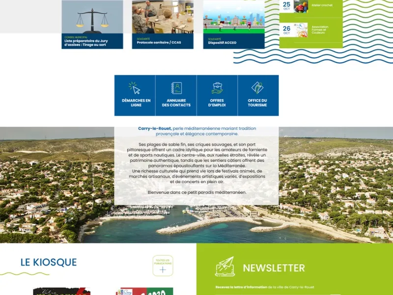 Ville de Carry-le-Rouet, projet réalisé par OVM Communication