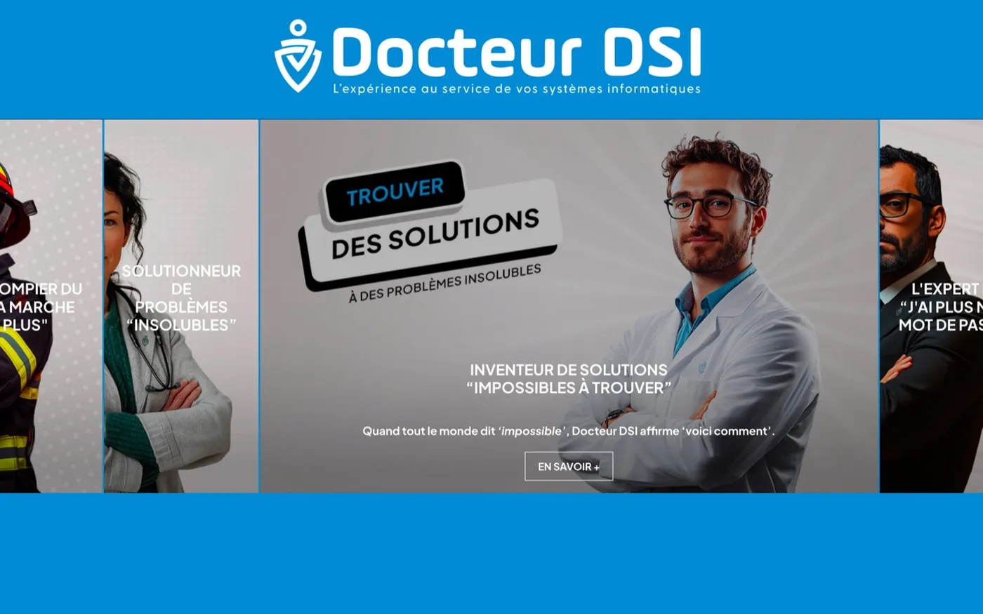 Docteur DSI (ex 1 Besoin des Solutions I.T.), projet réalisé par OVM Communication