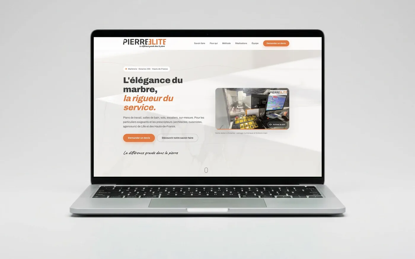 Pierre Elite, projet réalisé par OVM Communication