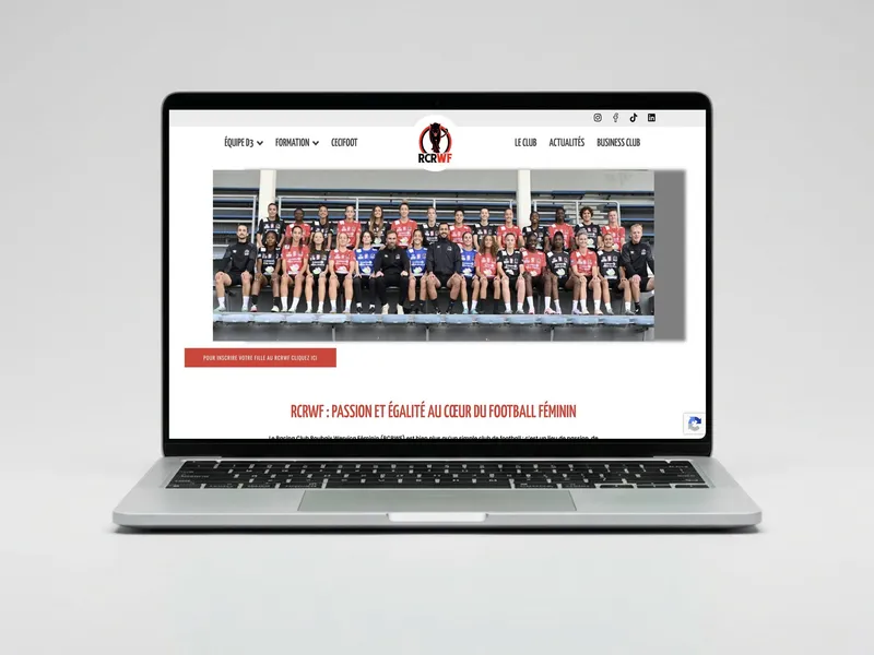 RCRWF, football féminin à Roubaix, projet réalisé par OVM Communication