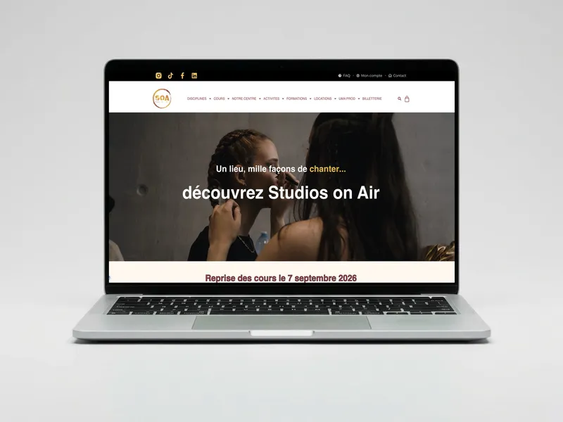 Studios On Air, projet réalisé par OVM Communication